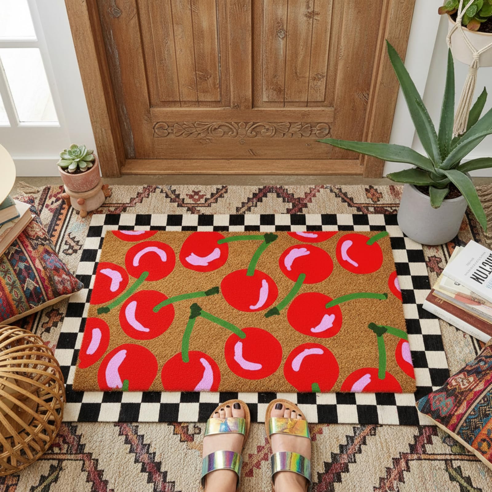 Drydiet non-slip bottom dots keep mat stable on various floors