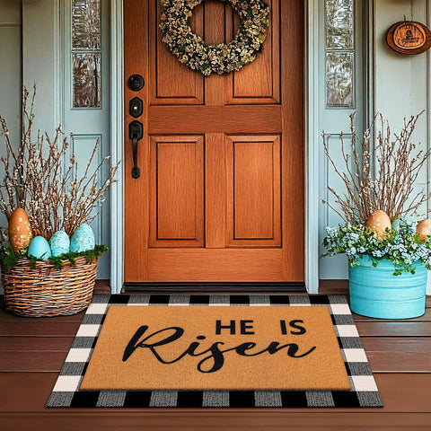 Drydiet top-layer TPR mat removes dirt at the door for easy cleanup