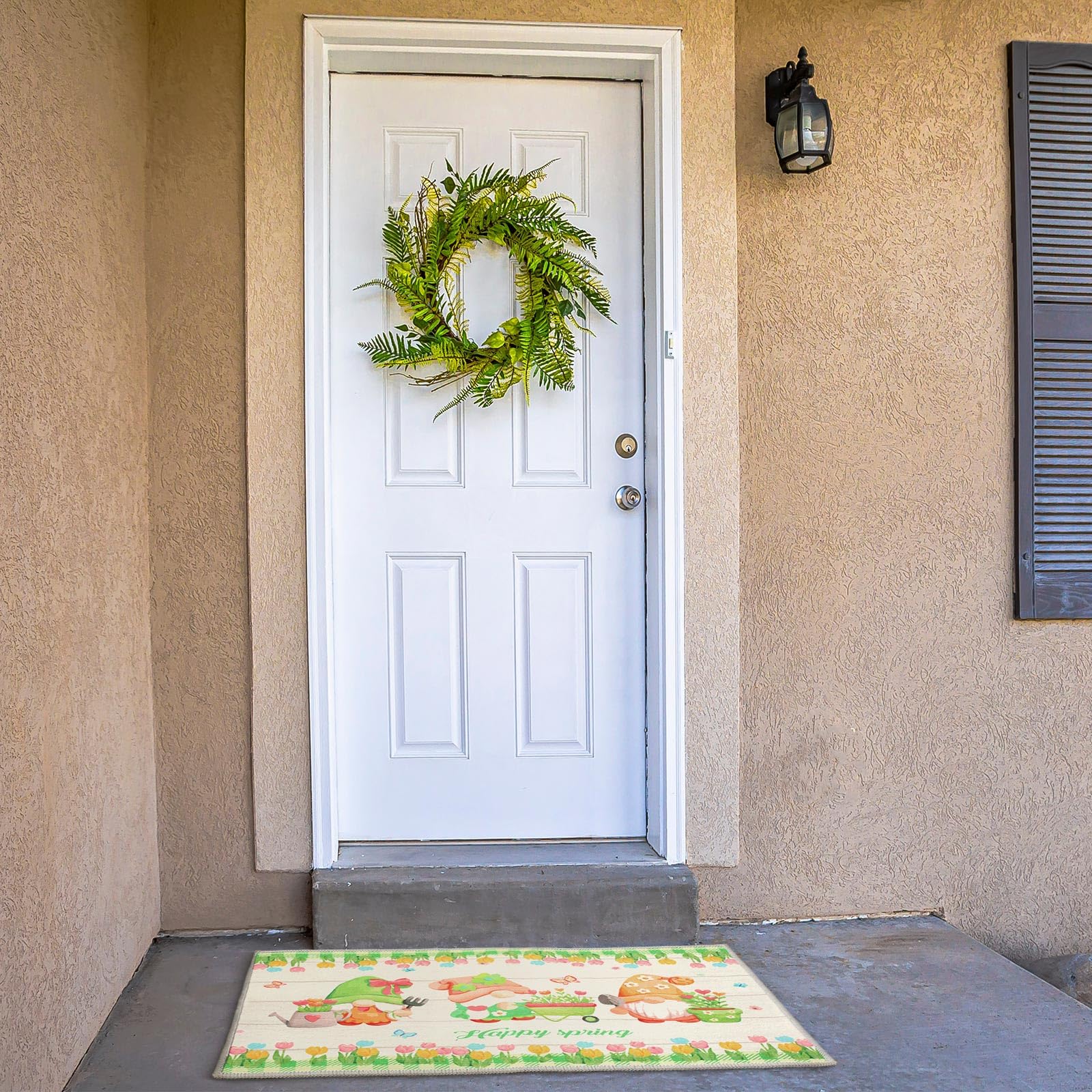 Drydiet Valentines Day welcome doormat offers romantic hues for seasonal porches.
