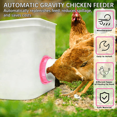 DSTANA lids for all ports to keep feed fresh and dry