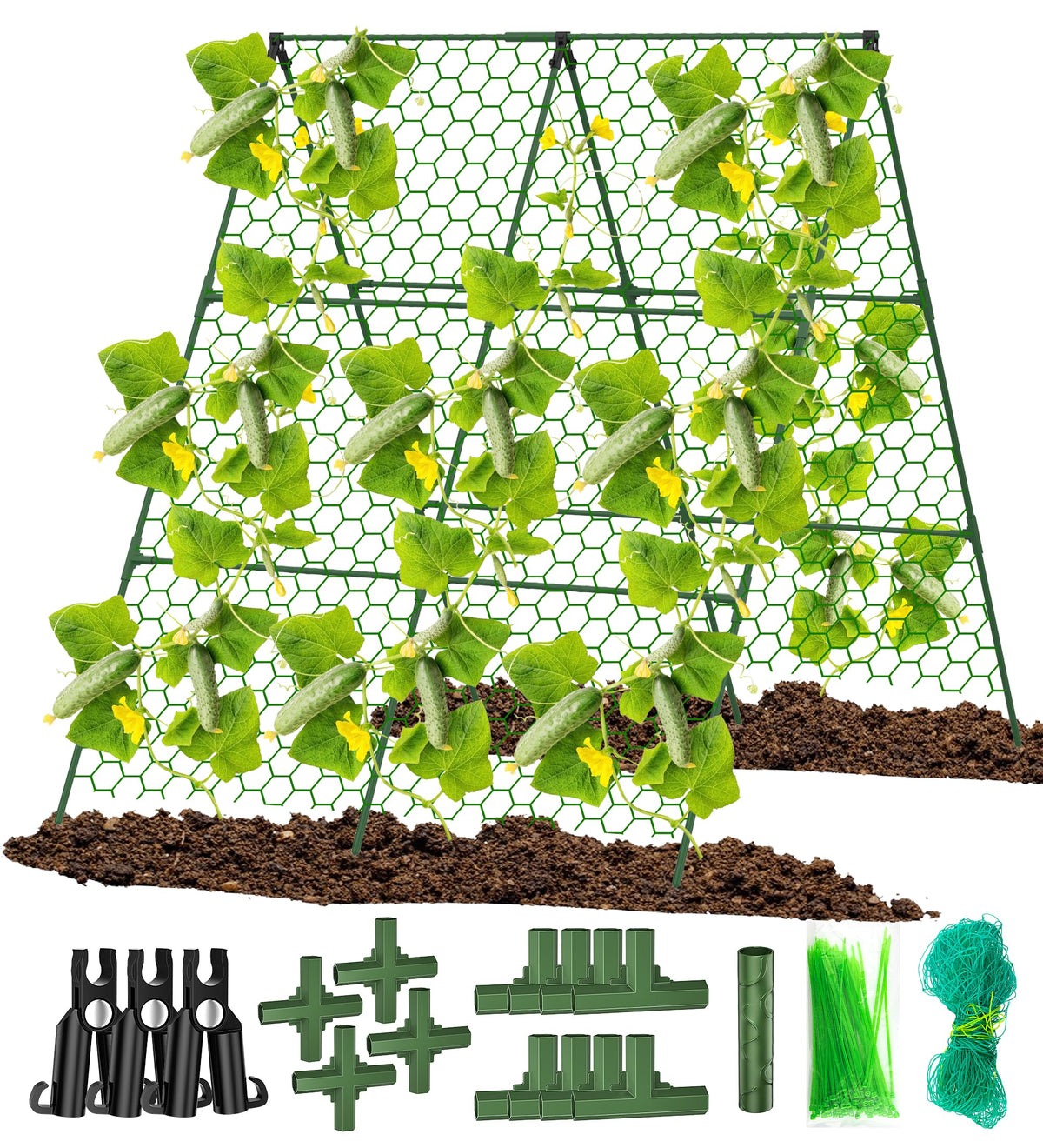 DSTANA cucumber trellis 35x50-a-frame outdoor support for climbing plants, sturdy and easy to assemble.