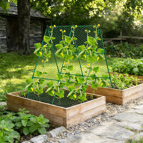 DSTANA compatible with raised beds, maximizing garden space.