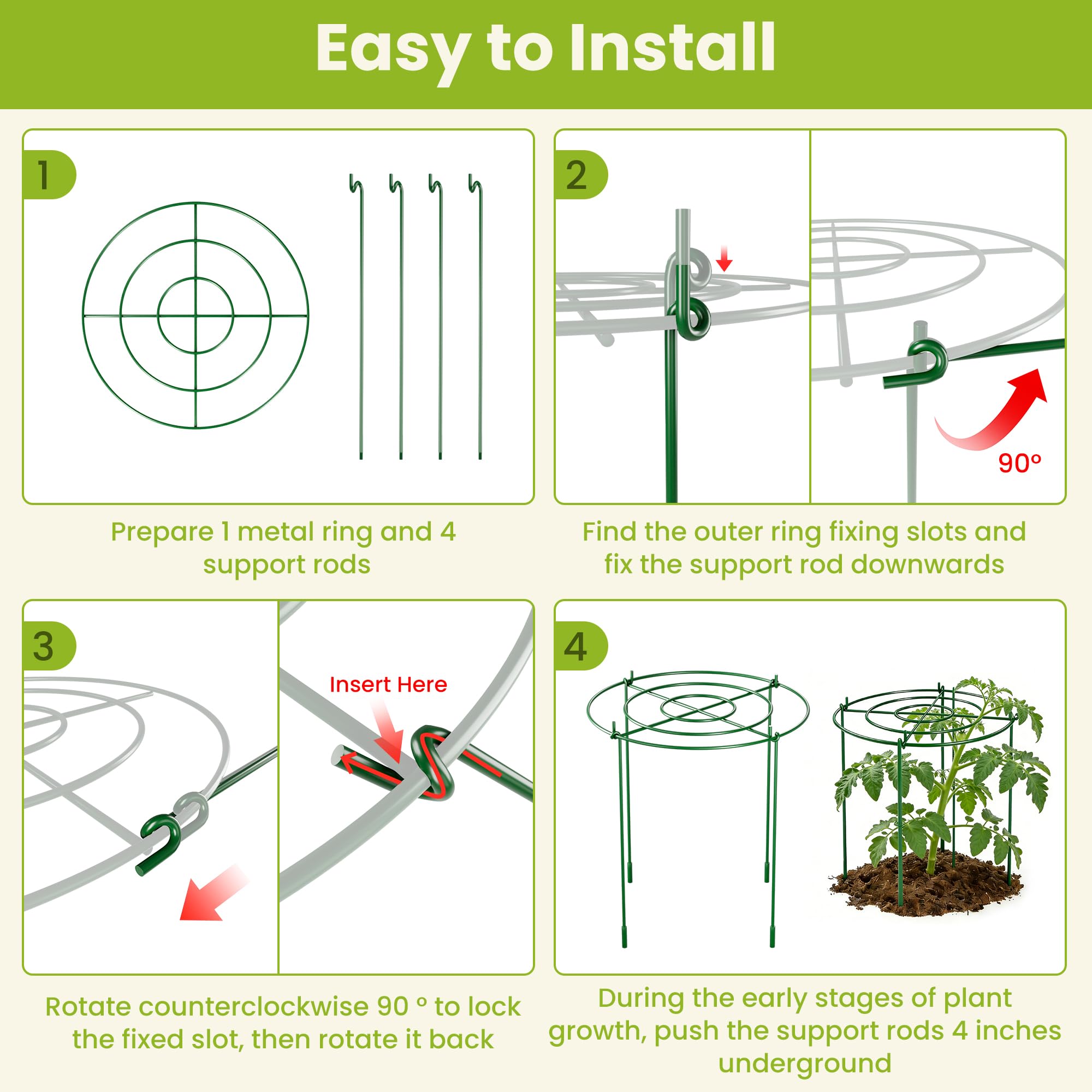 DSTANA rust-resistant coating protects cages during harsh weather.