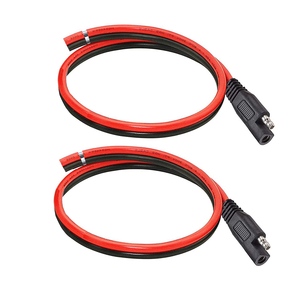 dstfuy 10AWG SAE connector, front view, showing durable solar cable extension