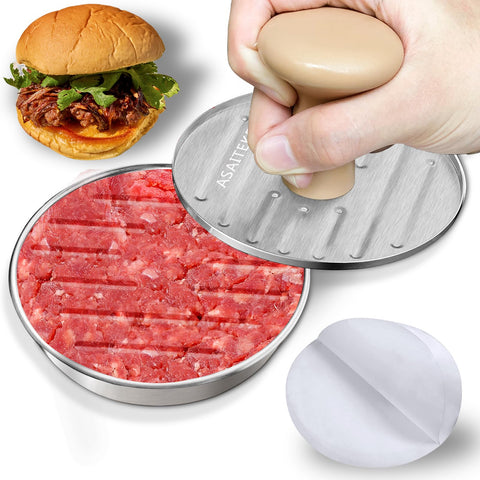 DSTHISAR burger press 5-inch patty maker for uniform burgers and even cook