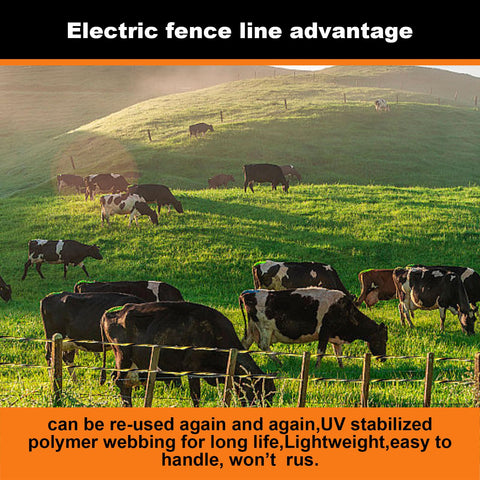 DSZBESTER polywire works in rain and snow for year-round fencing.