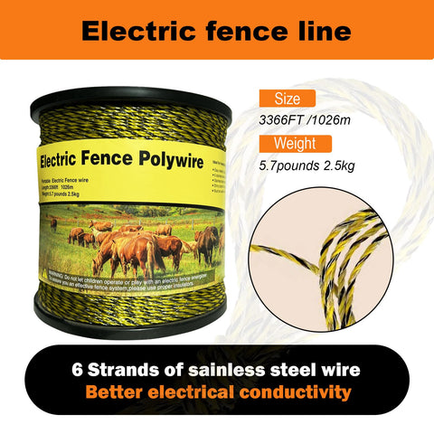 DSZBESTER six-strand conductors ensure reliable conductivity across fencing lines.