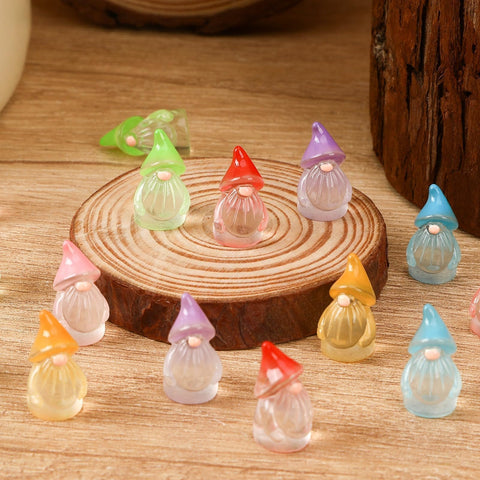 DTOFOOT luminous blue mini gnome decorates shelves and windowsills with charm.