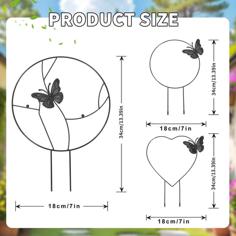 DTOFOOT round butterfly trellis guides climbing plants gracefully
