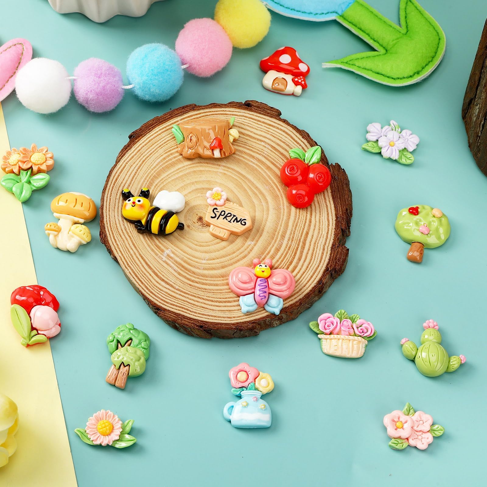 DTOFOOT spring resin charms: butterflies for seasonal centerpieces and scrapbooking.