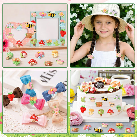 DTOFOOT scrapbooking details: resin charms add texture and color.