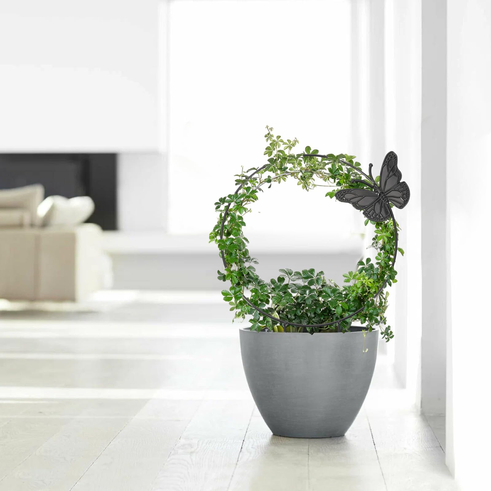 DTOFOOT wrought-iron style trellis adds rustic charm indoors