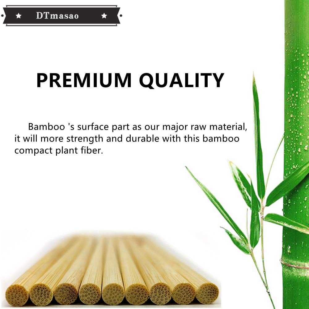 DTmasao 12-inch bamboo skewers ideal for kebabs and fondue.