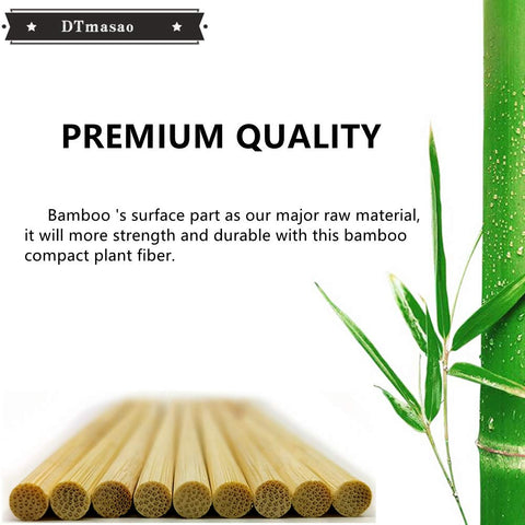DTmasao 12-inch bamboo skewers ideal for kebabs and fondue.