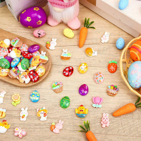 DTOFOOT Easter resin charm carrot accent for baskets