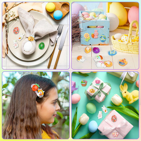 DTOFOOT Easter resin charm daisy accent for desk decor