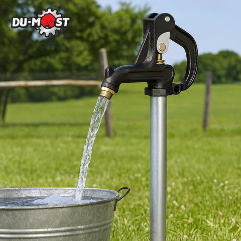 DU-MOST hydrant reaches 4-foot total length for garden and workspace access.