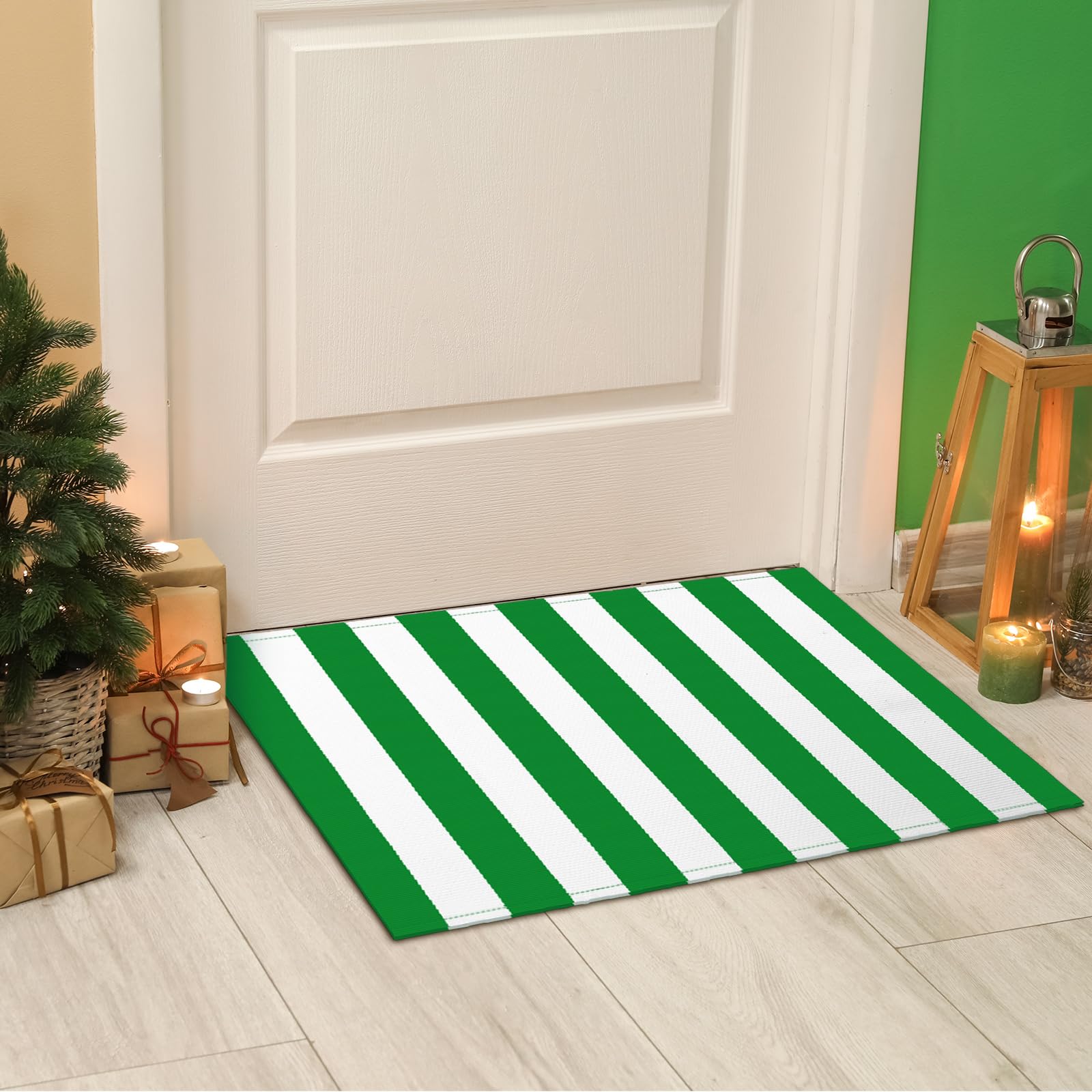 Duraaamo seasonal decor ready mat for spring and St. Patrick's Day updates.