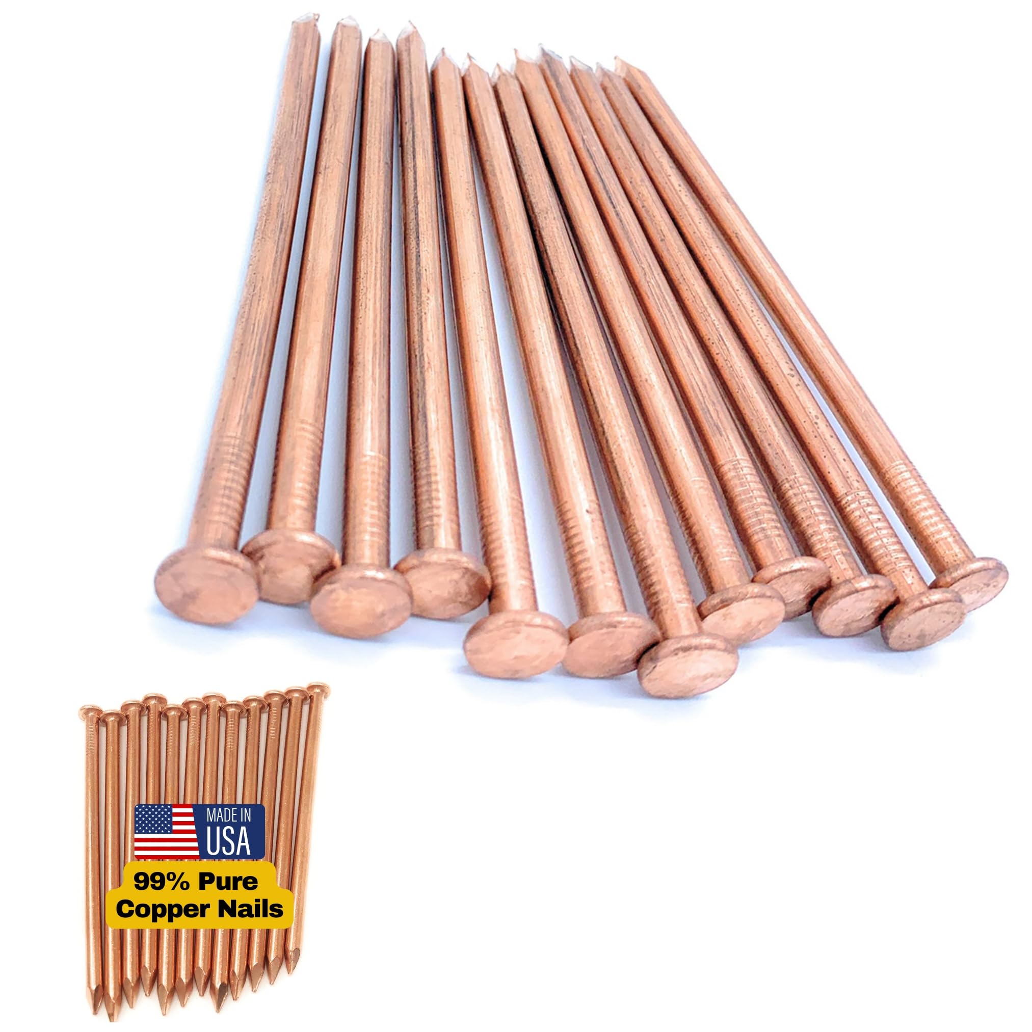 Durable thicker design of Dubbs Hardware spikes resists bending.