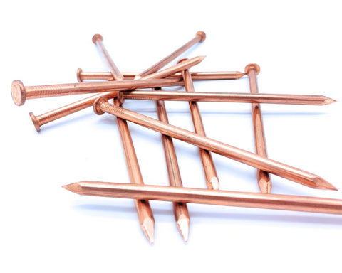 Landscaping-ready Dubbs Hardware 5-inch spikes for root control.