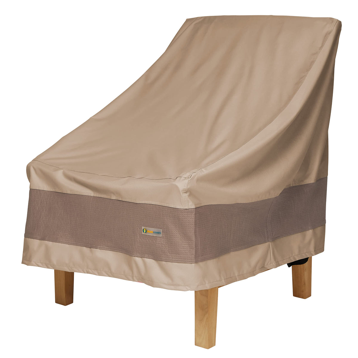 Duck Covers Elegant waterproof 32-inch patio chair cover shields a chair from rain