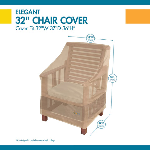 Duck Covers Elegant rain-shedding fabric keeps outdoor chairs dry in showers