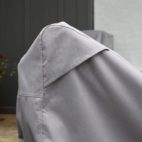 Duck Covers Soteria grey fabric with sporty webbed accent