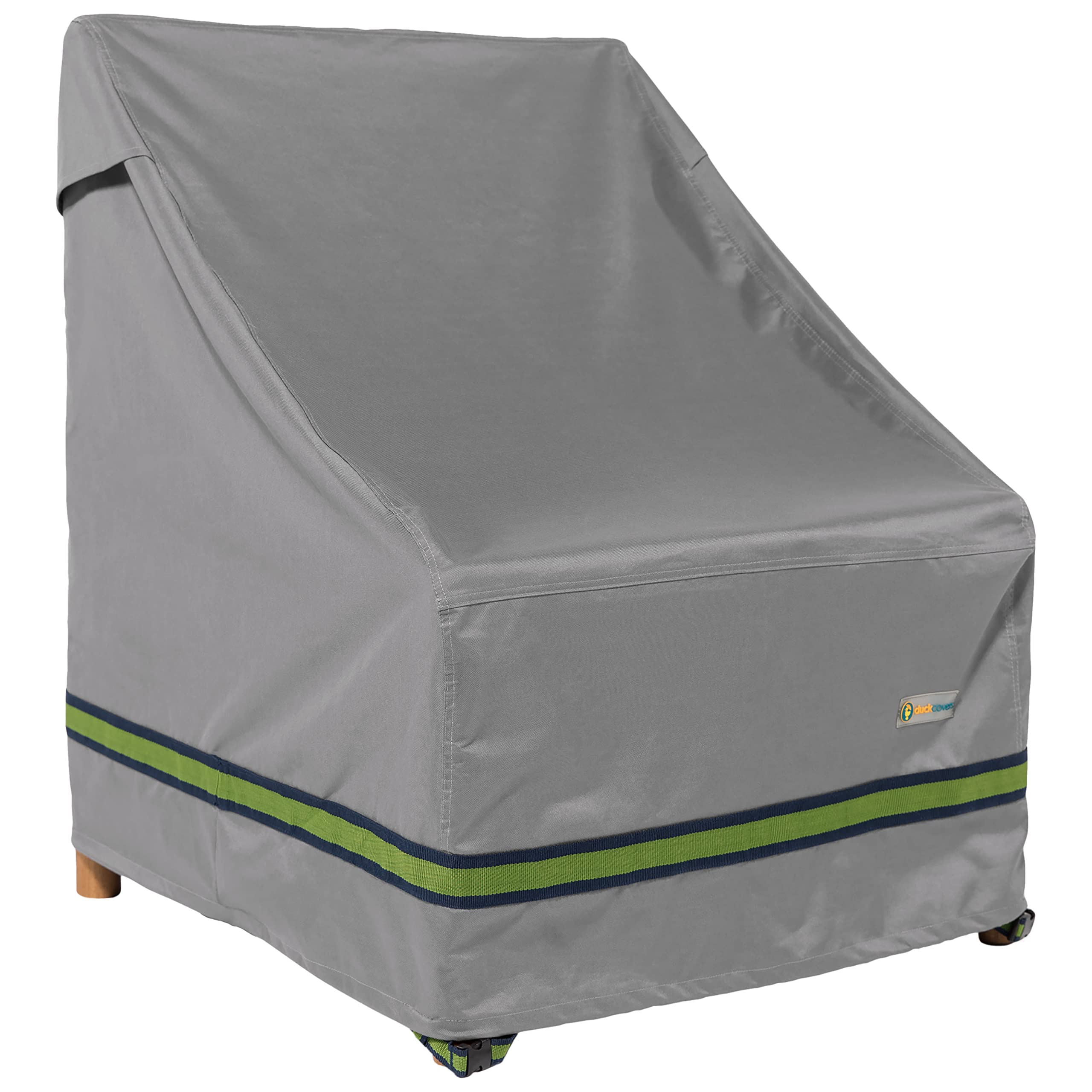 Duck Covers Soteria 32-inch chair cover front view protects in rain