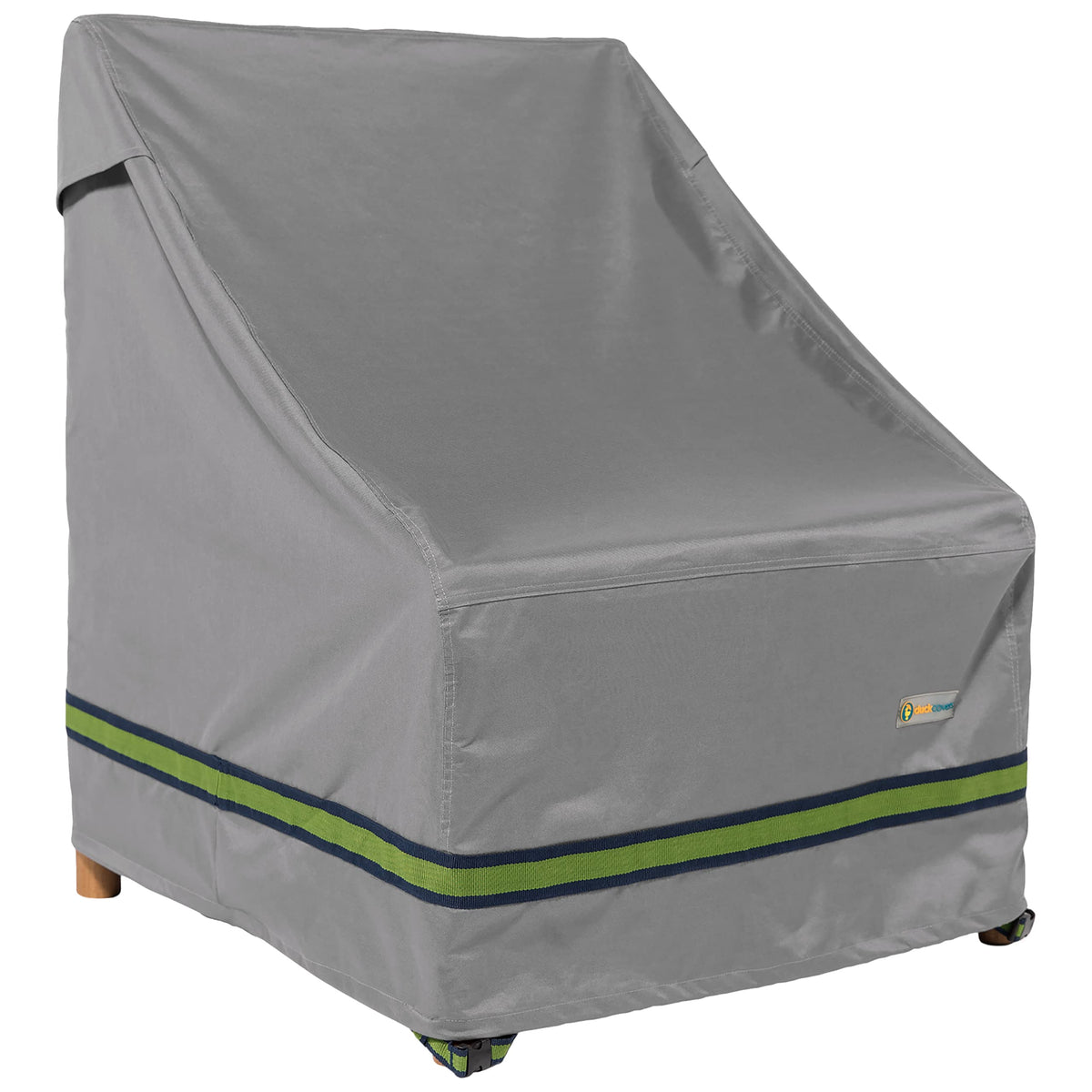 Duck Covers Soteria 32-inch chair cover front view protects in rain
