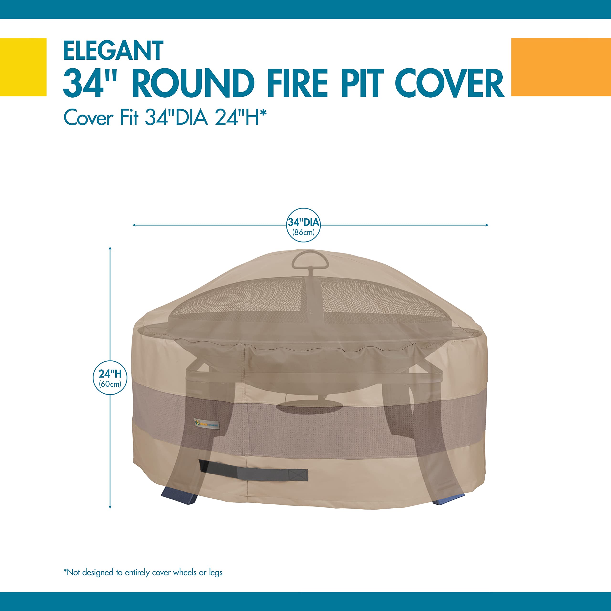Duck Covers Elegant round-fire-pit compatibility for easy protection