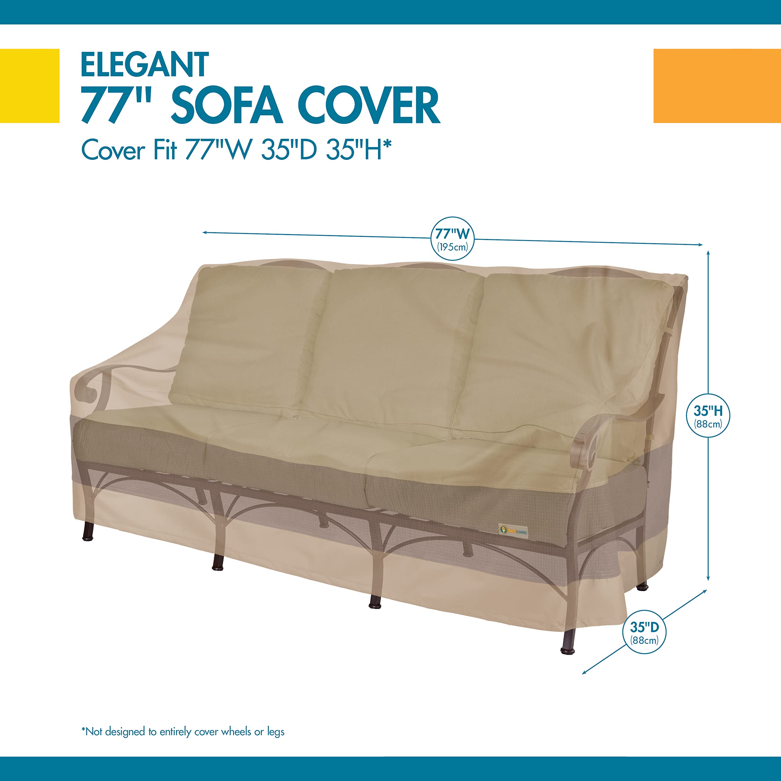 Duck Covers Elegant warranty card emphasizes the two-year limited warranty