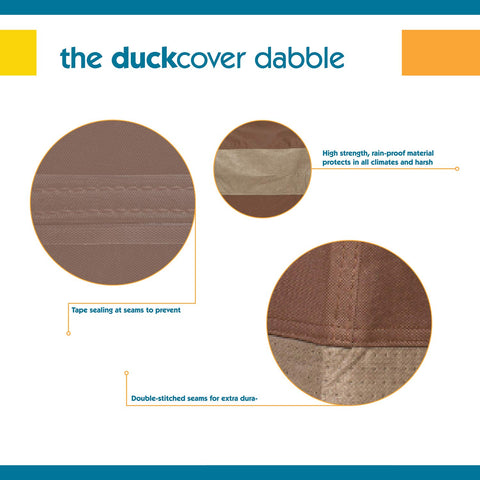 Duck Covers Ultimate chair cover featuring adjustable cord lock secures fit against wind.