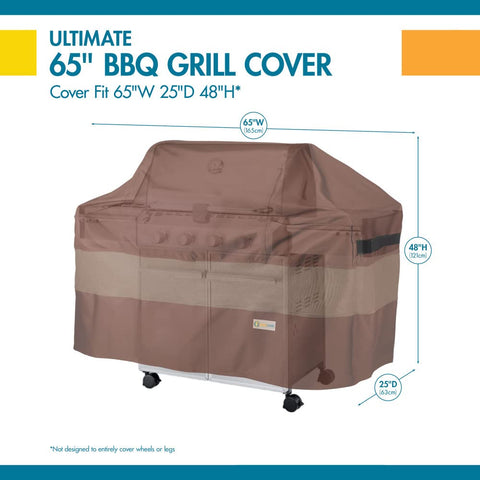 Duck Covers Ultimate Grill Cover provides UV protection for sunny days.