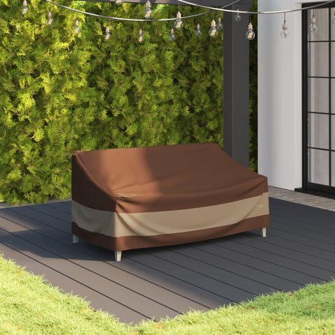 Duck Covers ULV623835 mocha color complements any patio setup.
