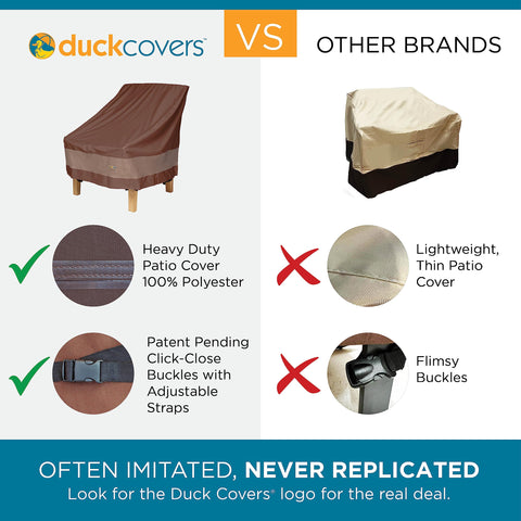 Duck Covers ULV623835 weatherproof taped seams safeguard against leaks during heavy rain.