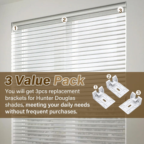 DuckcowsC three-pack white brackets simplify replacements and maintenance.
