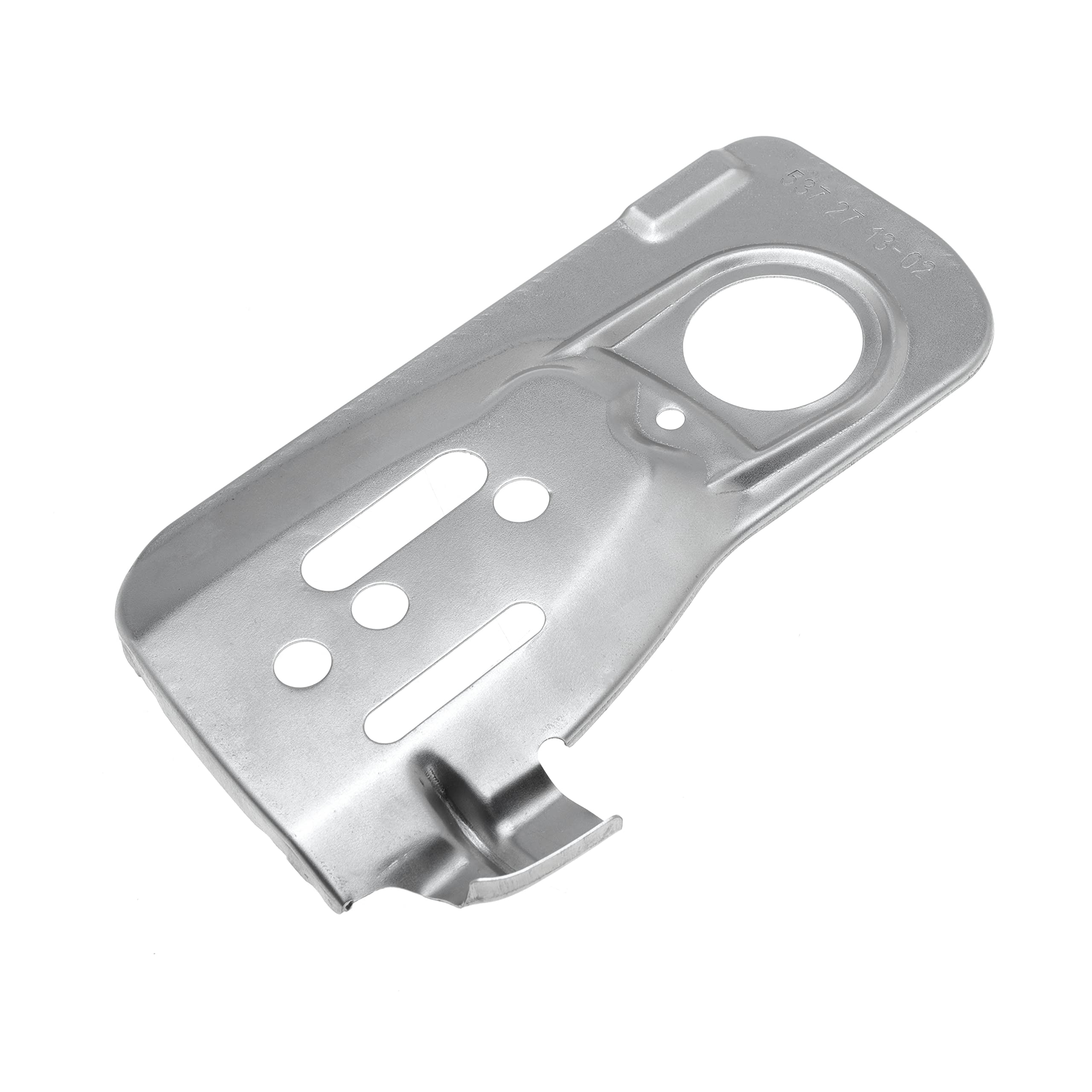 Ducpuve oil pump cover plate angled view highlights durable construction for Jonsered CS2255.