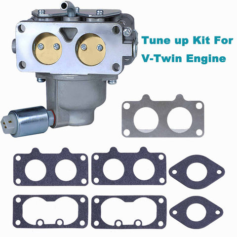 DUCTAIL 791230 carburetor installed on a 20-25 HP V-twin engine.