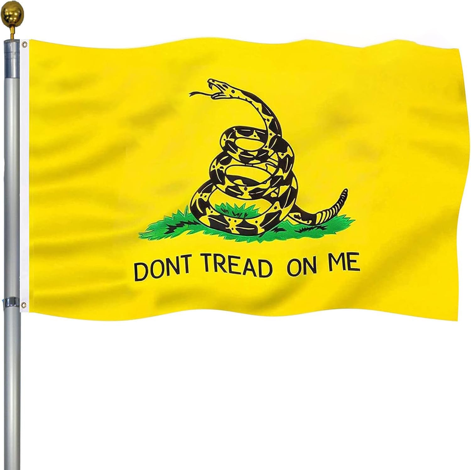 Ducuh flag with reinforced stitching to withstand wind and weather.
