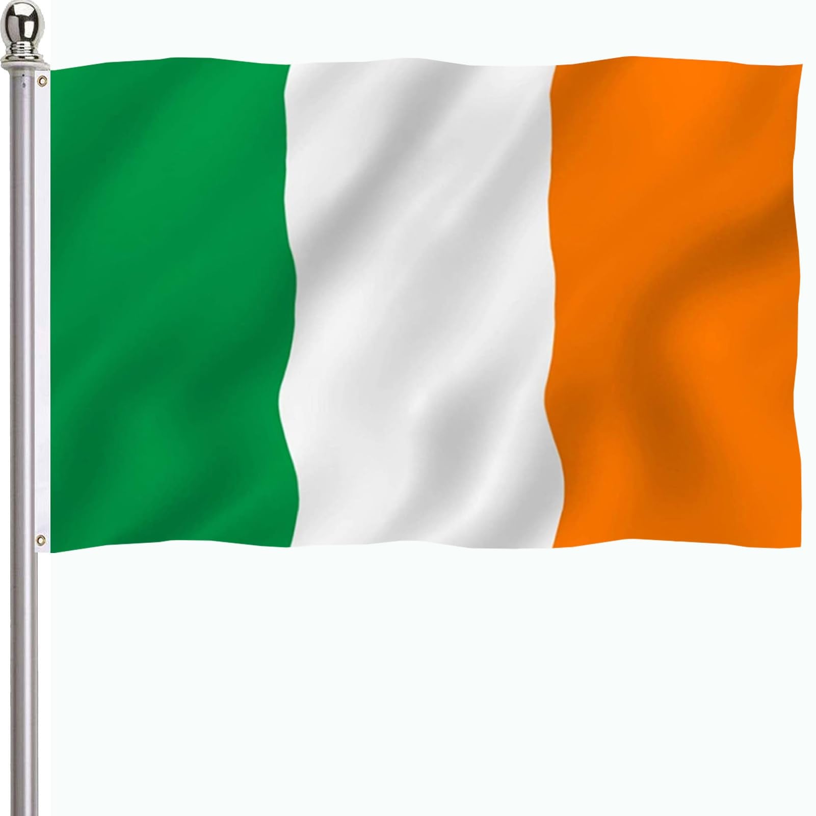 ducuh Ireland flag 3x5 outdoor flag fluttering adds patriotic charm to your garden