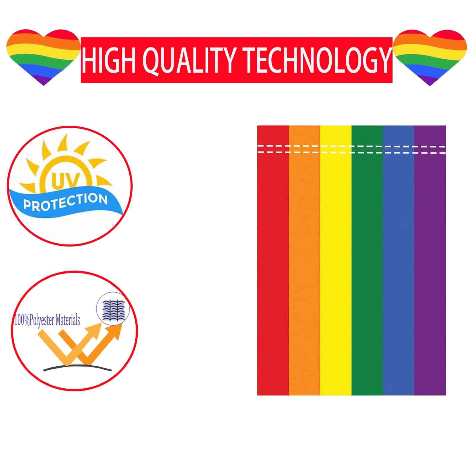 Ducuh pride flag mounted on a mailbox for curb appeal