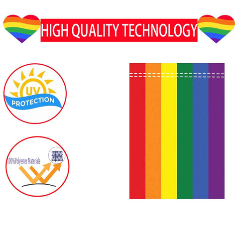Ducuh pride flag mounted on a mailbox for curb appeal
