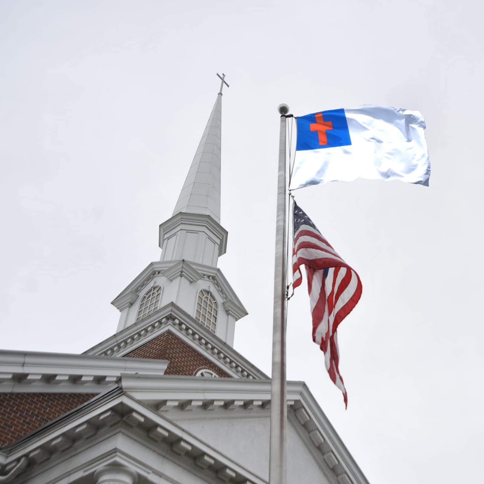 Ducuh flag arrives in a transparent package; pole not included.