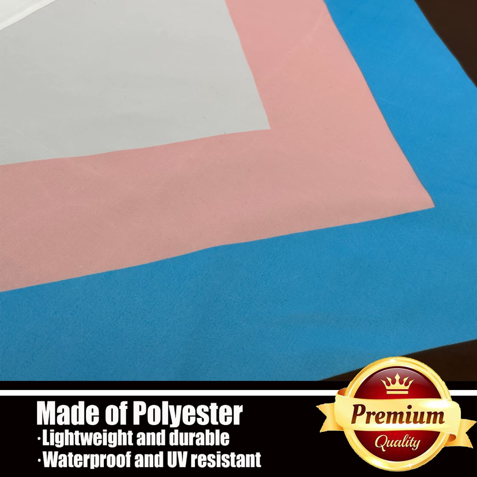 ducuh Progress Pride flag is made of 100% polyester with UV resistance.