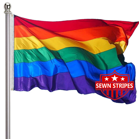 Ducuh Rainbow Flag 3x5 for outdoor use with vivid colors and pride displays