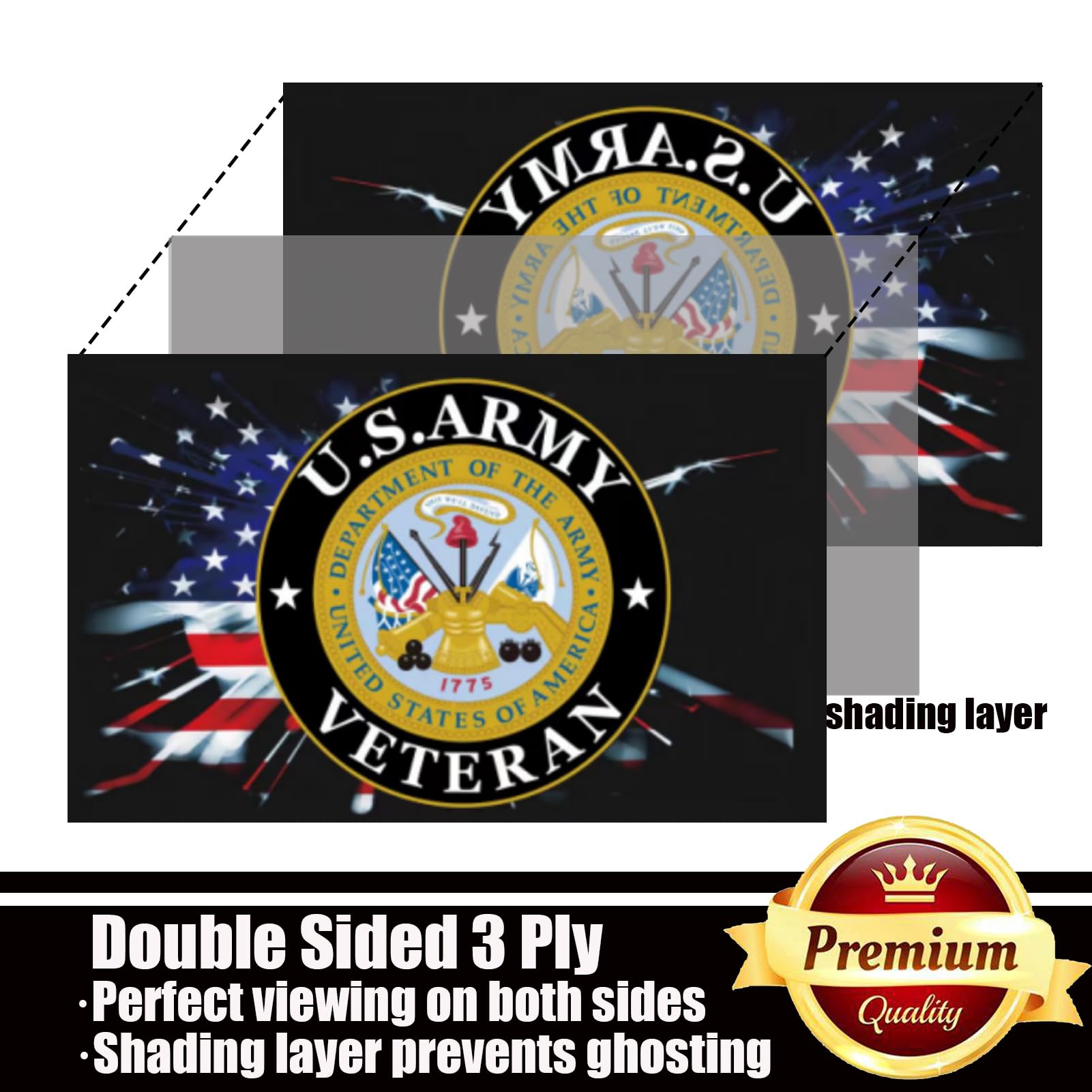 ducuh flag double-sided design for high visibility from both sides