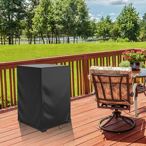 DUDSOEHO fits 21.6 by 21.6 by 35.4 inch fire pits for a snug, secure fit.