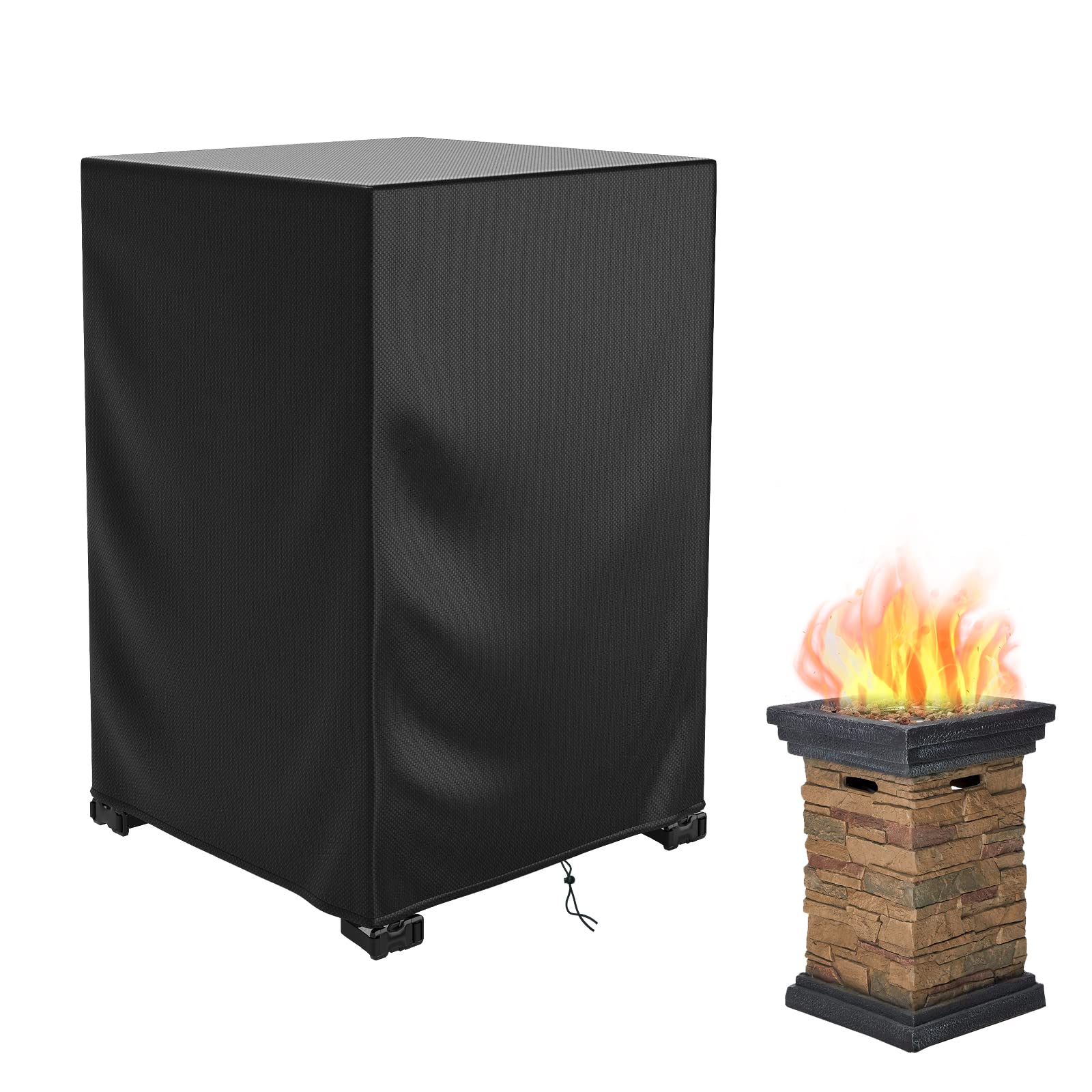 DUDSOEHO fire pit cover square waterproof protects your pit from rain and moisture.