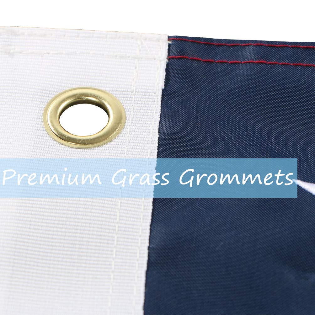 Duduta brass grommets flag: rustproof hardware for secure mounting.