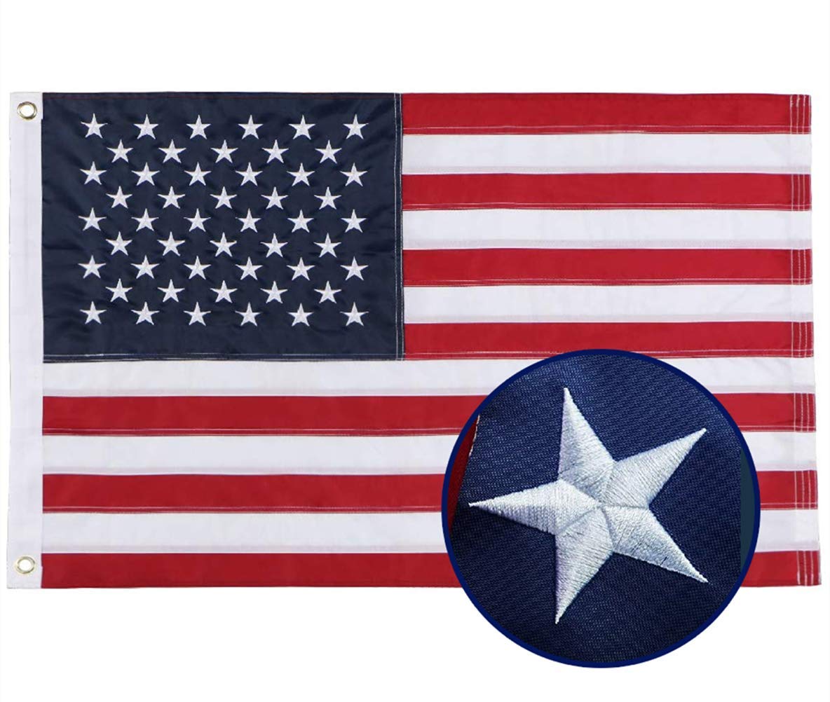 Duduta nylon 2x3ft flag: durable outdoor display suitable for all seasons.